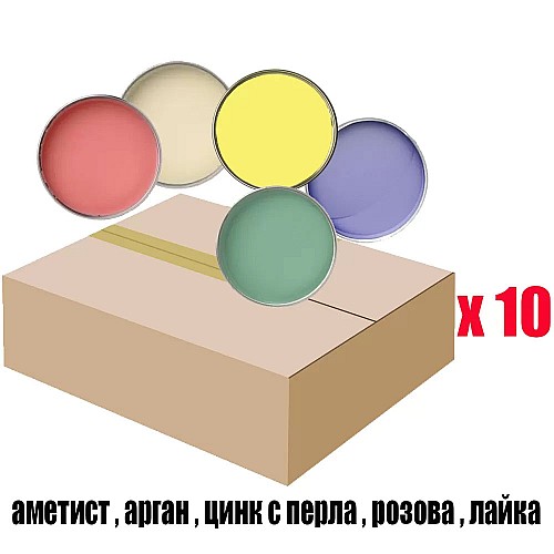 Кашон с кола маска кутии 10 х 800мл. LUXE BOX 800